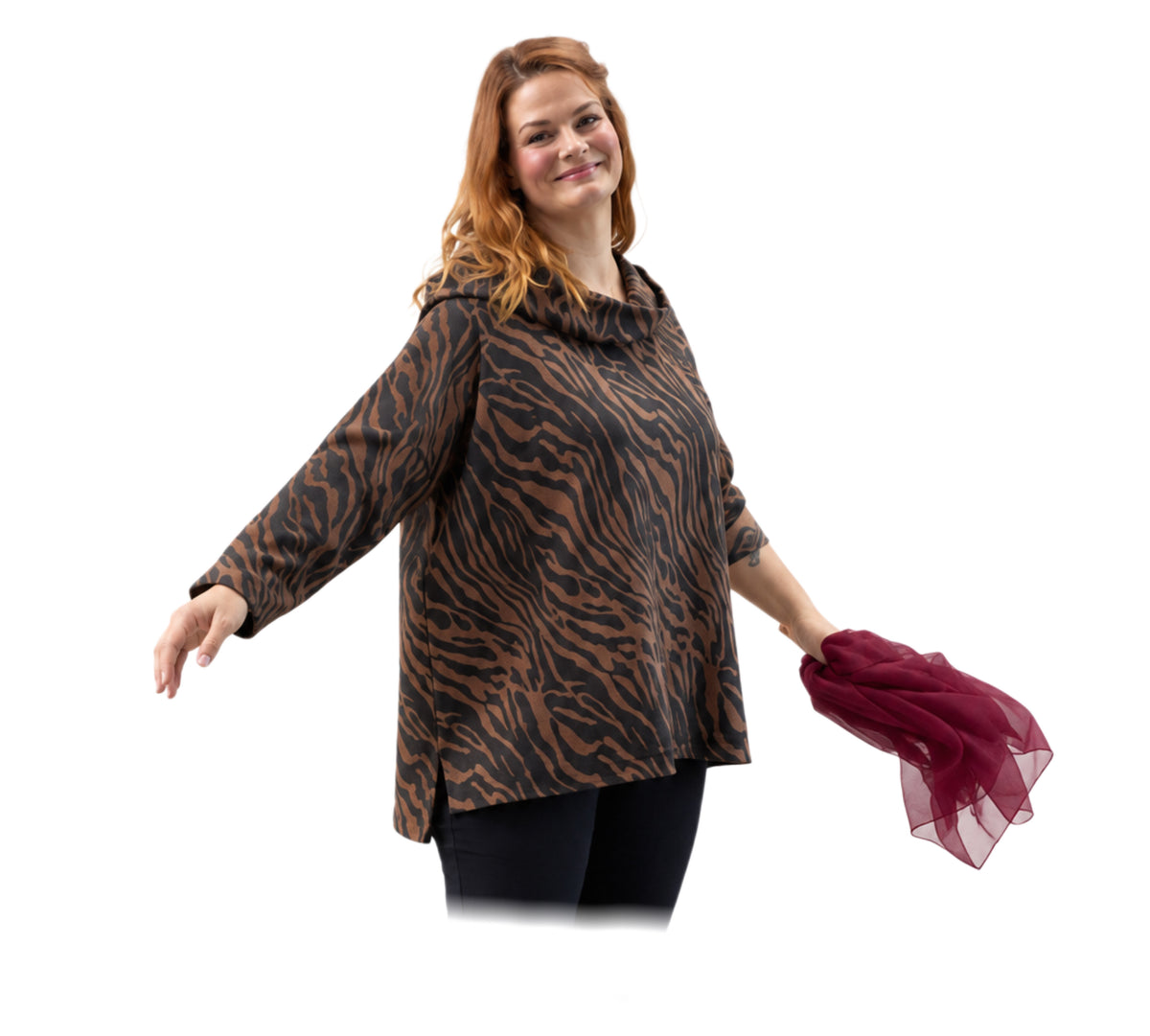 Pullover mit grossen Kragen