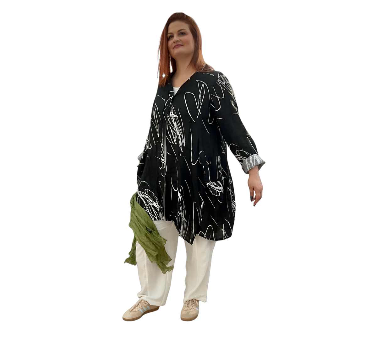 leichter Leinen Mantel