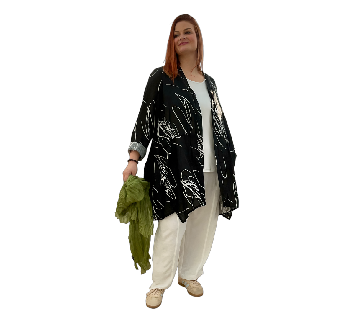 leichter Leinen Mantel