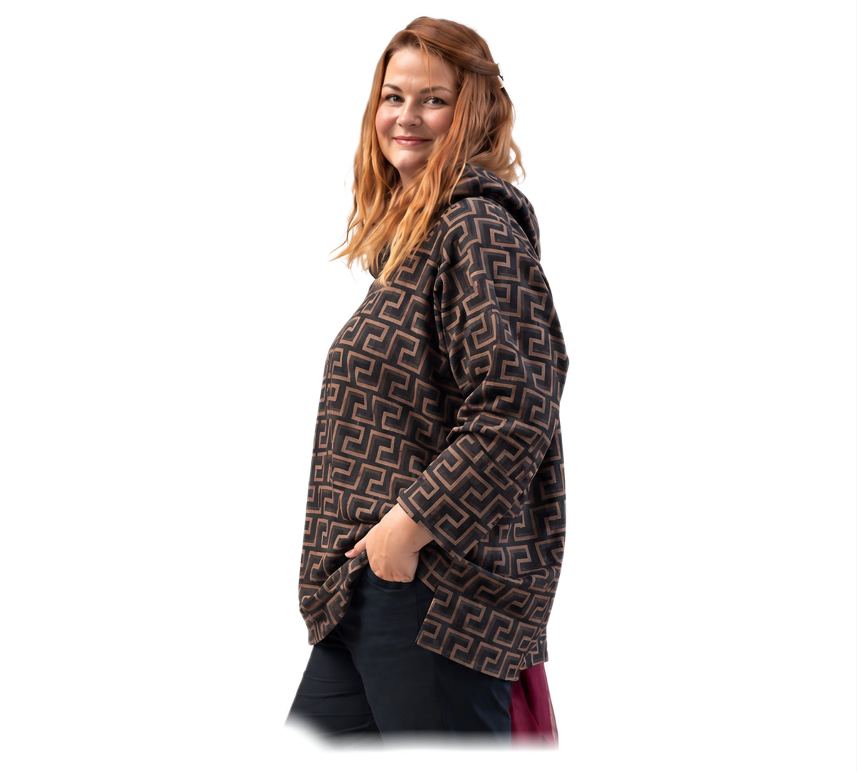 Pullover mit grossen Kragen
