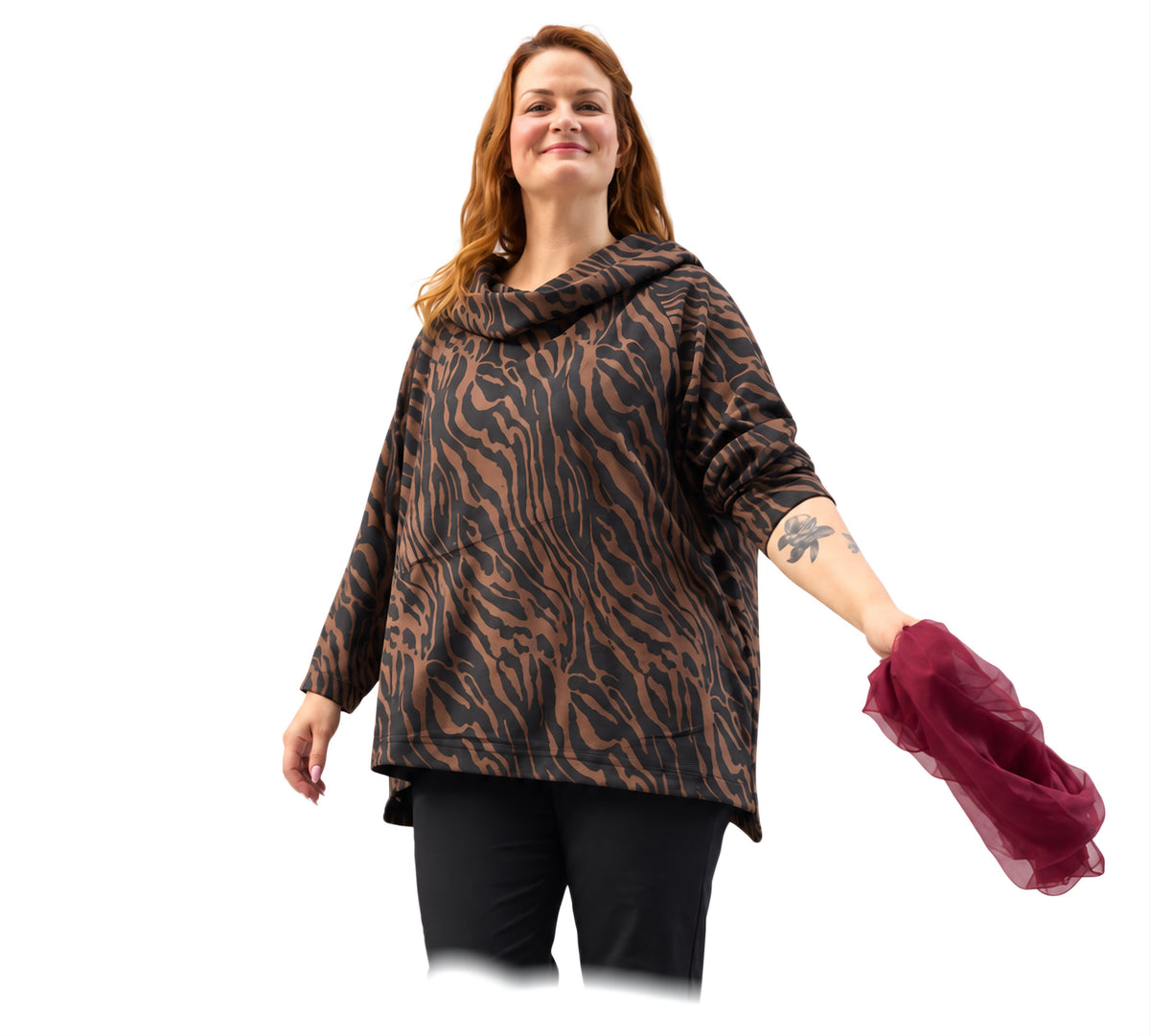 Pullover mit grossen Kragen