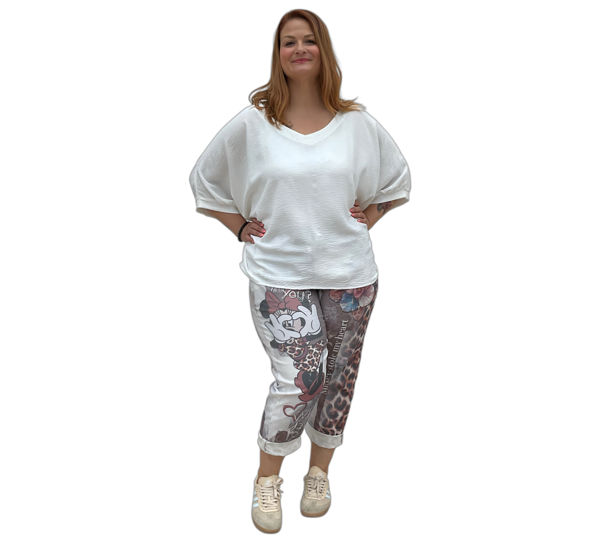 Mickey  Schlupfhose braun