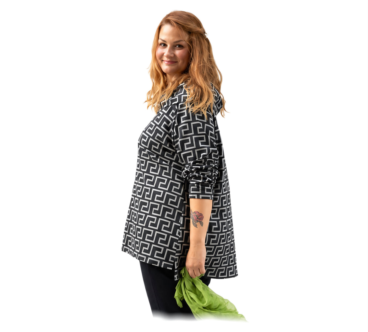 Pullover mit grossen Kragen