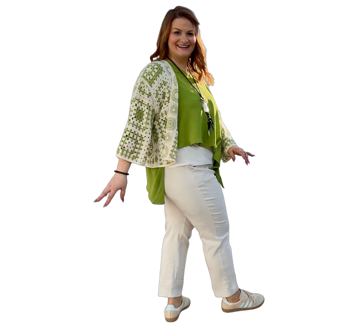 kurze Strickjacke