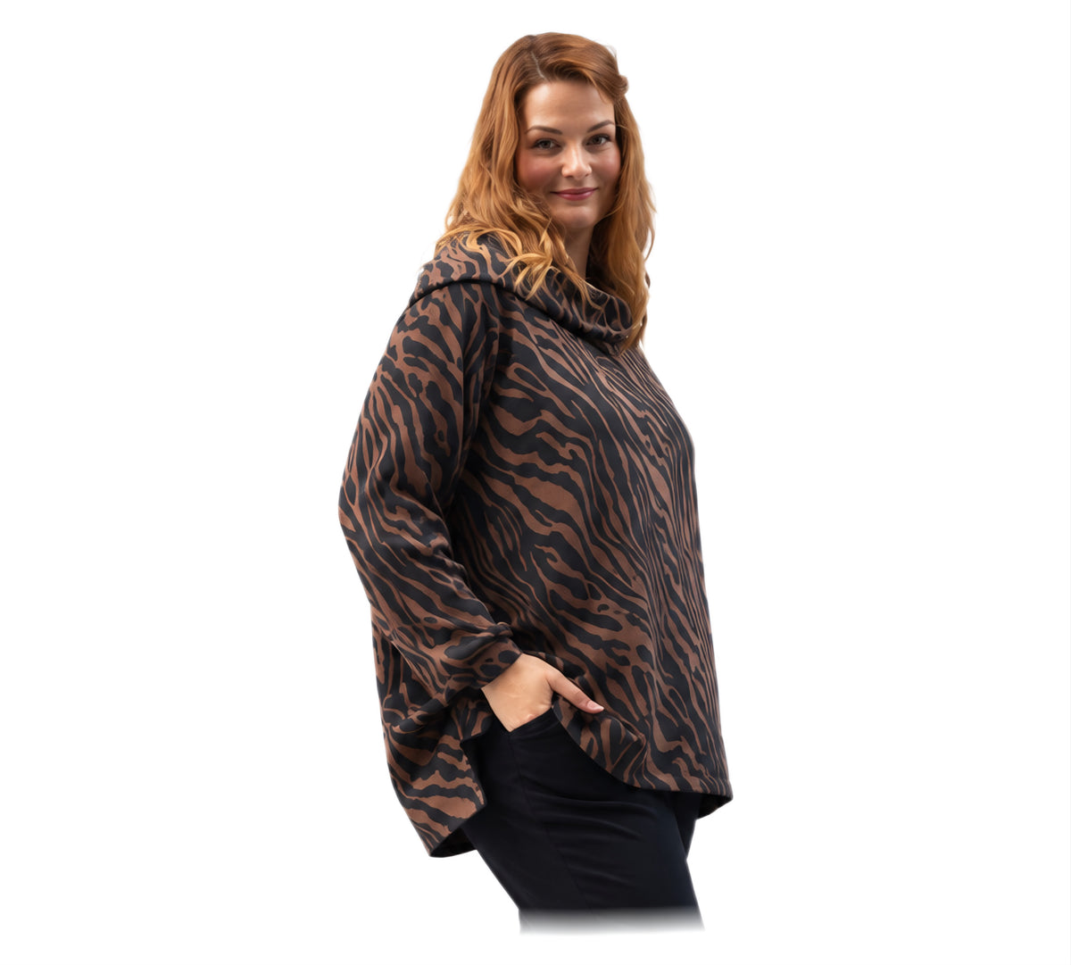 Pullover mit grossen Kragen