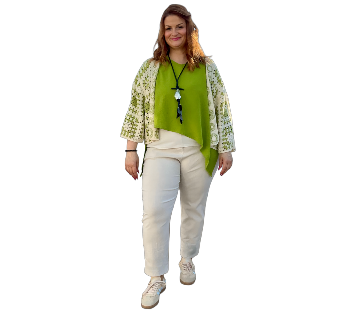 kurze Strickjacke