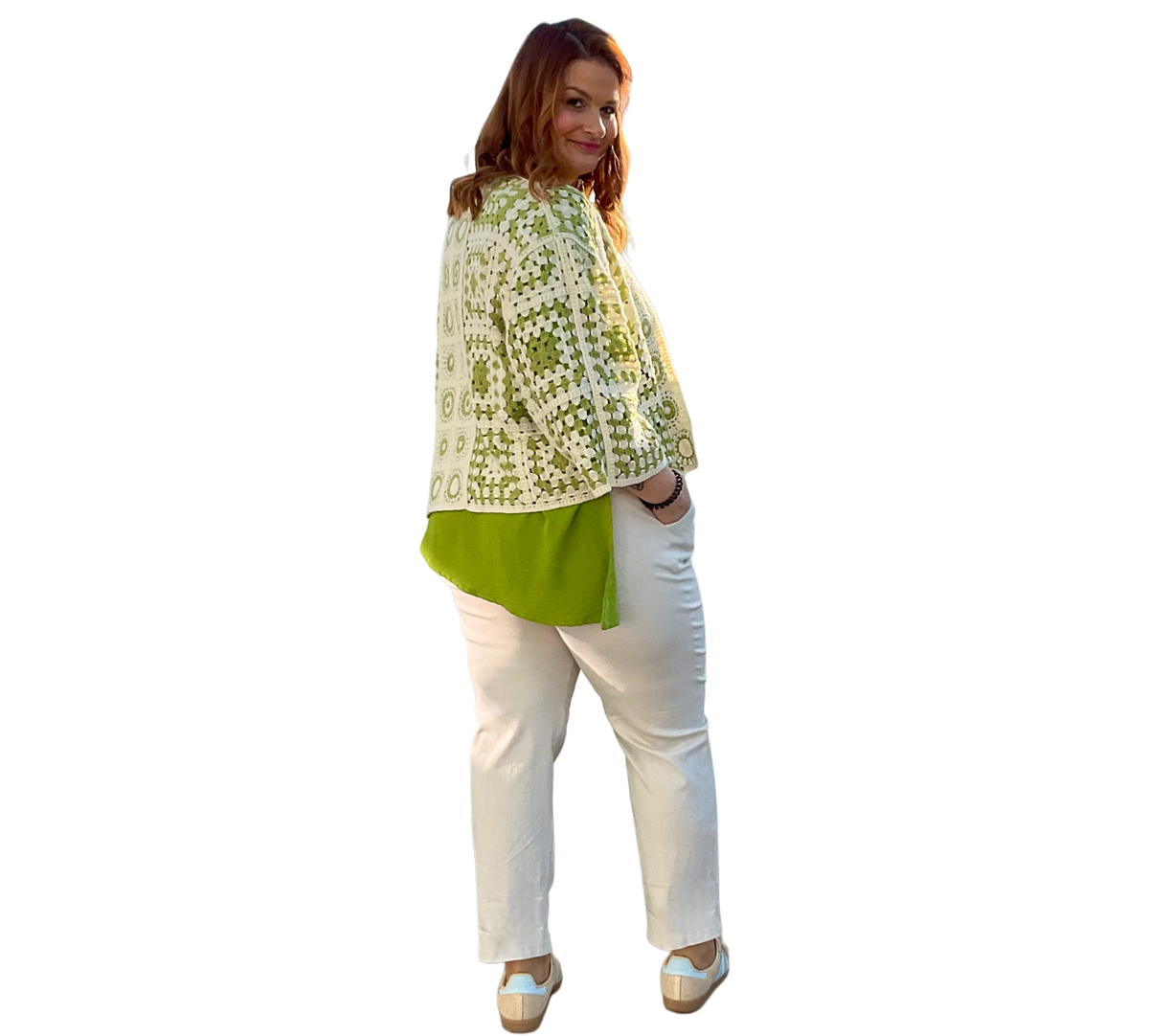 kurze Strickjacke
